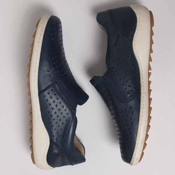 Remonte Navy Liv 21 Perforated Leather Softfoam Walking Shoes Women's Size 39 - Picture 7 of 16